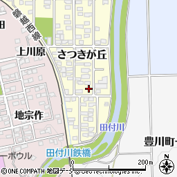 福島県喜多方市さつきが丘114周辺の地図