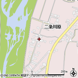 福島県喜多方市豊川町米室二条川原周辺の地図