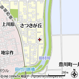 福島県喜多方市さつきが丘101周辺の地図