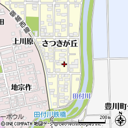 福島県喜多方市さつきが丘112周辺の地図