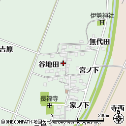 福島県喜多方市関柴町西勝谷地田周辺の地図