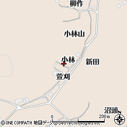 福島県二本松市吉倉小林周辺の地図