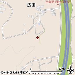 福島県二本松市吉倉臼打窪周辺の地図
