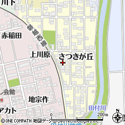 福島県喜多方市さつきが丘124周辺の地図