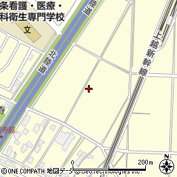新潟県三条市上須頃周辺の地図