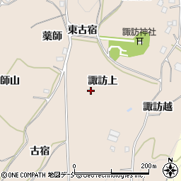 福島県二本松市吉倉諏訪上周辺の地図