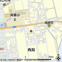 新潟県三条市西潟周辺の地図