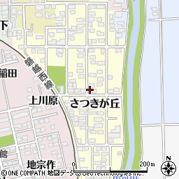 福島県喜多方市さつきが丘81周辺の地図