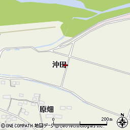 福島県南相馬市原町区上渋佐沖田周辺の地図
