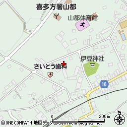福島県喜多方市山都町谷地周辺の地図