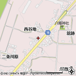 福島県喜多方市豊川町米室西谷地周辺の地図