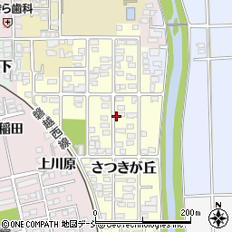 福島県喜多方市さつきが丘周辺の地図
