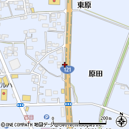 福島県喜多方市関柴町上高額原田周辺の地図