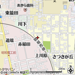福島県喜多方市さつきが丘51周辺の地図