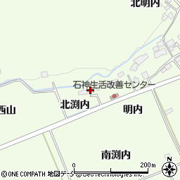 福島県南相馬市原町区石神北渕内周辺の地図