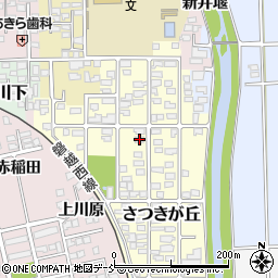 福島県喜多方市さつきが丘61周辺の地図