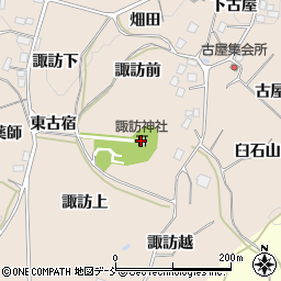 諏訪神社周辺の地図