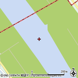 大河津分水路周辺の地図