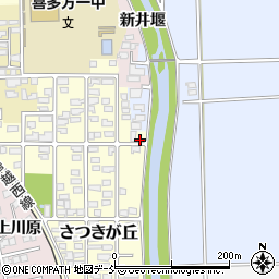 福島県喜多方市さつきが丘8周辺の地図
