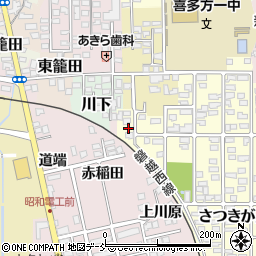 福島県喜多方市さつきが丘46-2周辺の地図