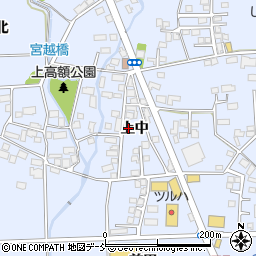 福島県喜多方市関柴町上高額上中周辺の地図