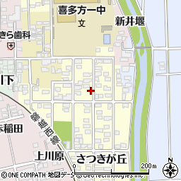 福島県喜多方市さつきが丘26周辺の地図