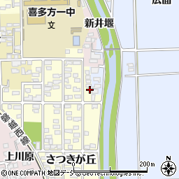 福島県喜多方市さつきが丘6-2周辺の地図