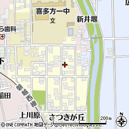 福島県喜多方市さつきが丘17周辺の地図