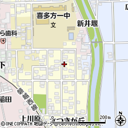 福島県喜多方市さつきが丘18-2周辺の地図