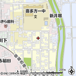 福島県喜多方市さつきが丘23周辺の地図