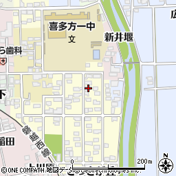 福島県喜多方市さつきが丘19周辺の地図