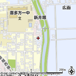 福島県喜多方市関柴町上高額新井堰863-8周辺の地図