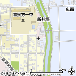 福島県喜多方市さつきが丘1周辺の地図