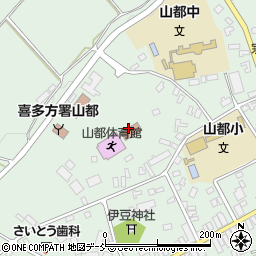 喜多方市役所　山都総合支所山都公民館周辺の地図