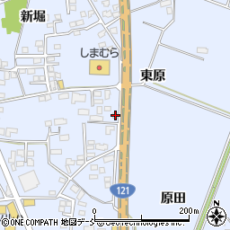 福島県喜多方市関柴町上高額東原1250周辺の地図