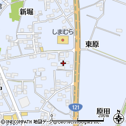 福島県喜多方市関柴町上高額東原1254周辺の地図