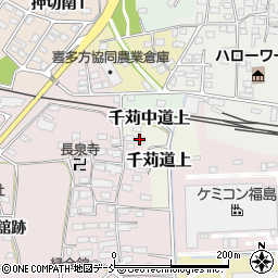 福島県喜多方市千苅道上周辺の地図