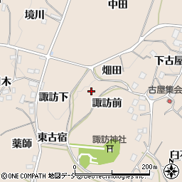福島県二本松市吉倉諏訪前周辺の地図