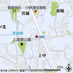 福島県喜多方市関柴町上高額宮越1199周辺の地図