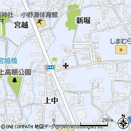 福島県喜多方市関柴町上高額新堀1203-1周辺の地図