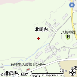福島県南相馬市原町区石神北明内周辺の地図