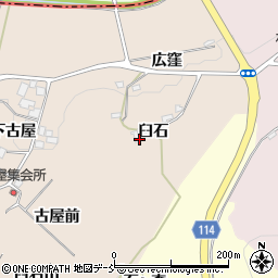福島県二本松市吉倉臼石周辺の地図