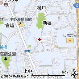 福島県喜多方市関柴町上高額新堀1211-4周辺の地図