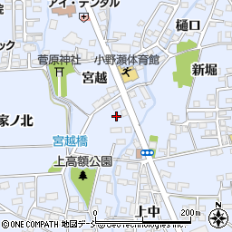 福島県喜多方市関柴町上高額宮越463周辺の地図