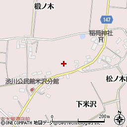 福島県二本松市米沢松ノ木内周辺の地図