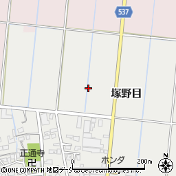 新潟県三条市塚野目周辺の地図