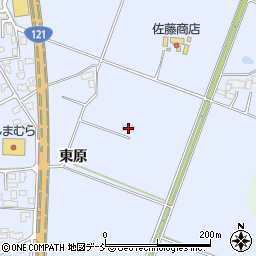 福島県喜多方市関柴町上高額東原1296周辺の地図