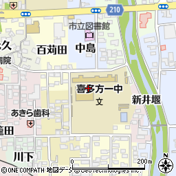 福島県喜多方市谷地田上7572周辺の地図