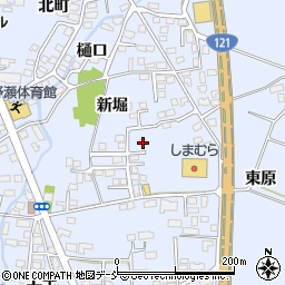 福島県喜多方市関柴町上高額新堀317-1周辺の地図