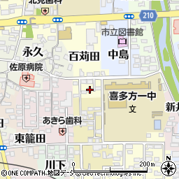 福島県喜多方市谷地田上7574-8周辺の地図